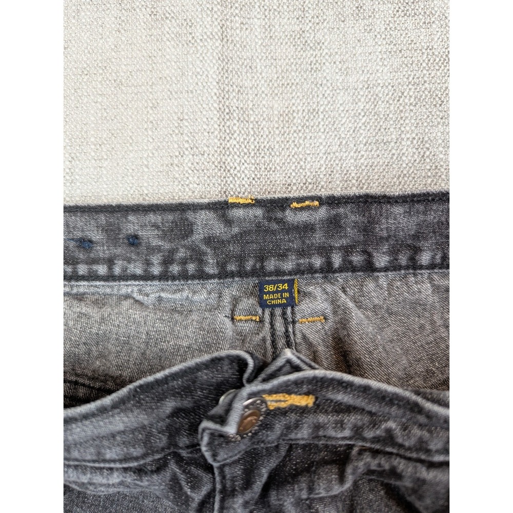 Karl Kani Gold Jeans Mens 38x34 (36X31) Distressed Baggy Loose Denim Y2K Hip Hop - Picture 11 of 12
